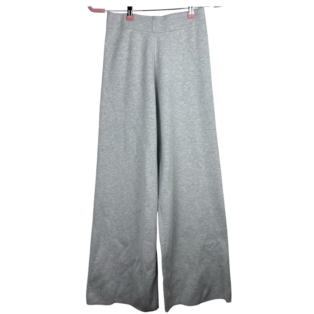 Sincerely Jules Women’s Light Gray Large Knit Sweater Wide Leg Pants